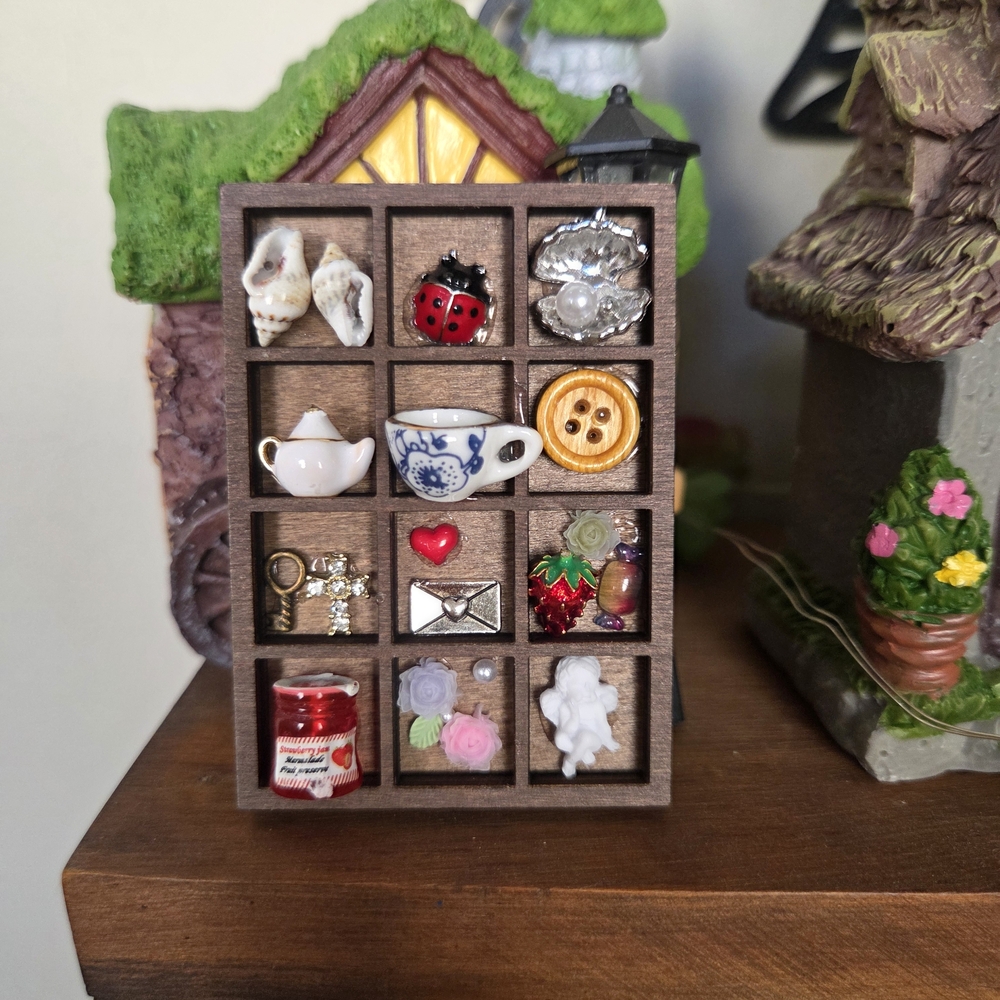 SOLD-Miniature Magnet Trinket Shelf